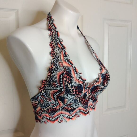 Victoria's Secret PINK printed lace bralette lightly lined sz XS - Picture 5 of 10